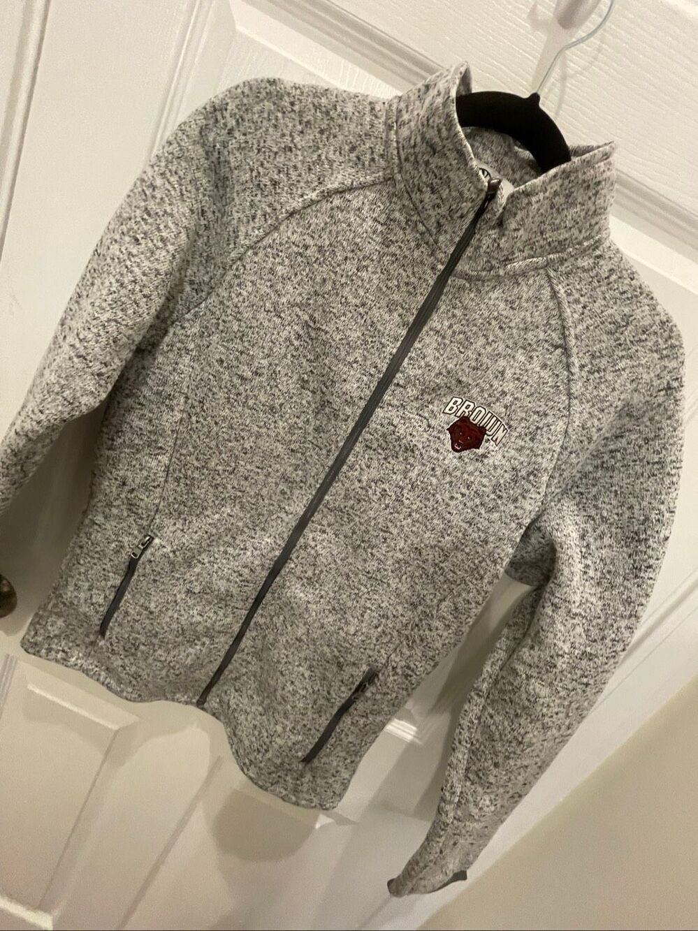 Brown University Bears Vantage Women’s Full Zip Fleece Jacket Gray M NWOT